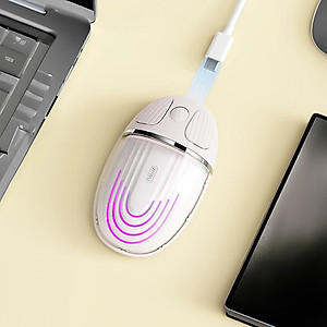 Chuột Không Dây Bluetooth 5.0 WiWU Magic Dual Mode - Sạc USB C, cho MacBook / Laptop có hiển thị đèn led, Kết Nối 2.4G, Độ nhạy 1200DPI không độ trễ - Hàng nhập khẩu