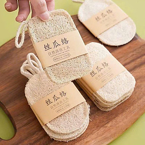 Miếng Rửa Chén Xơ Mướp Khô Chống Dầu Mỡ, Bọt Biển Tự Nhiên, Dễ Dàng Làm Sạch Bát Dĩa - HÀNG CHÍNH HÃNG MINIIN