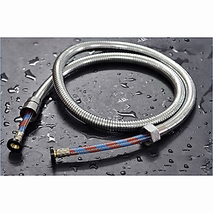 Dây vòi inox KG70 ruột bố siêu bền chống gỉ xoắn, gắn vừa tất cả các dây nhựa, dây inox304 - Hàng chính hãng