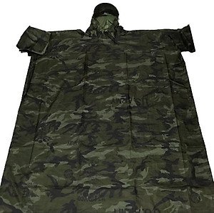 Áo mưa cánh dơi người lớn dài 1,4m*1,2m, hoạ tiết rằn ri, chất liệu vải dù dày dặn - hàng chính hãng