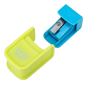 Gọt chì mini Deli - 1 lỗ/2 lỗ - Xanh lá/Hồng/Xanh dương - màu ngẫu nhiên - ER00200/ER00202/ER00300