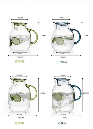 BÌNH ĐỤNG NƯỚC UỐNG THỦY TINH CAO CẤP ( GIAO NGẪU NHIÊN ) - VD55