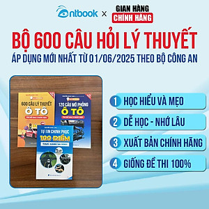 Bộ 3 Cuốn Sách Ôn Thi Lái Xe, 600 Câu Lý Thuyết Ô Tô, 120 Câu Mô Phỏng, Bộ Đề Mới Nhất 2025, Dùng Cho Thi Sát Hạch