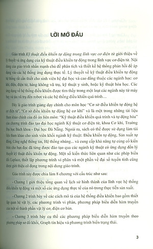 Kỹ Thuật Điều Khiển Tự Động Trong Lĩnh Vực Cơ Điện Tử - TS. Võ Như Thành chủ biên, TS. Đặng Phước Vinh