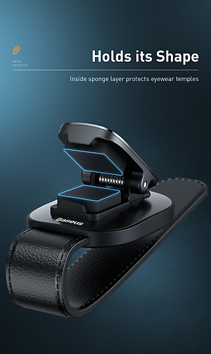 Móc kẹp treo Baseus Platinum Vehicle Eyewear Clip ACYJN- Hàng chính hãng