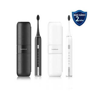Bàn chải đánh răng điện LocknLock Electric toothbrush ENR386WHT/ENR386BLK 5 chế độ linh hoạt kèm hộp đựng bàn chải - 2 Màu
