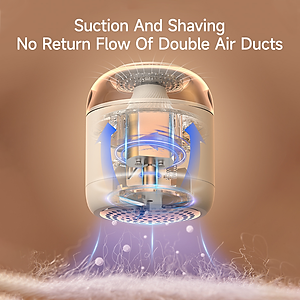 ShowSee 2 trong 1 chân không khí và cạo bóng tông đơ điện Lint Remover cho quần áo lông tơ vải áo len Lint PELLET với từ tính