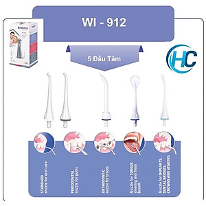 Máy tăm nước cầm tay cao cấp B.Well Swiss WI 912 - nhập từ Thụy Sỹ - BWell 912