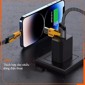 Cáp Sạc 4 Trong 1 đa năng dài 1 mét - công suất 65W, dùng cho nhiều dòng điện thoại 