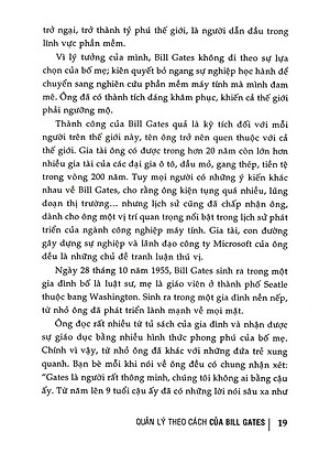 Sách Chiêu Bài Quản Lý Vàng Của Bill Gates
