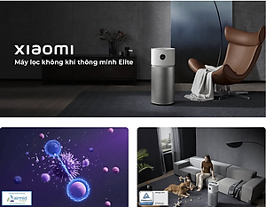 Máy Lọc Không Khí Xiaomi Elite Cao Cấp Khử Khuẩn Siêu Mịn, Khử Mùi Tia UV Và Plasma - Hàng Chính Hãng