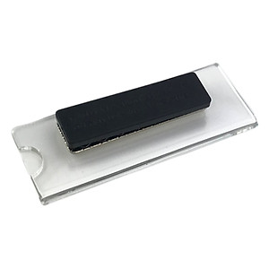 Phôi thẻ tên mica Enter BT043 70x25mm gắn nam châm N010 (10,100) - Bịch (10)