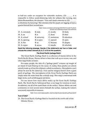 40 Đề Tiếng Anh Thi Vào Lớp 10