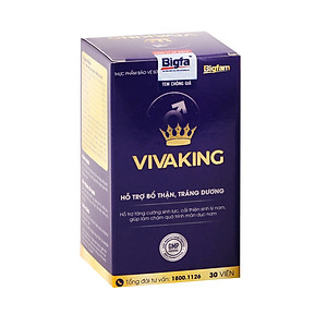 Viên uống bổ thận, tăng cường sinh lý nam VIVAKING BIGFAM (1 lọ x 30 viên)
