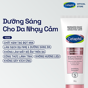 Sữa rửa mặt làm sáng da Cetaphil Bright Healthy Radiance Creamy Cleanser 100g