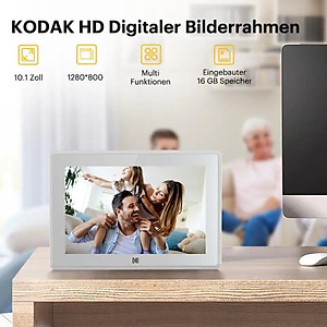 Khung ảnh chuyển động kỹ thuật số Kodak RCF-106H, màn hình 10 inch, độ phân giải 1280x800 pixels - Hàng chính hãng Kodak