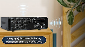 Amply Karaoke Bluetooth Công Suất Lớn 500W Zenbos Z2600, 8 Sò(Hàng Chính Hãng)