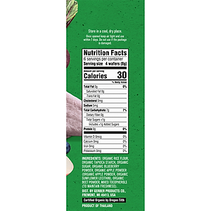 Bánh Gạo Hữu Cơ Gerber Organic vị Việt Quất Táo Củ Cải Đỏ 48g cho trẻ trên 7 tháng tuổi