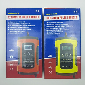 Bộ sạc ắc quy Foxsur 12V 5A FBC1205D tự ngắt khi đầy bảo dưỡng khử sunfat chống ngược cực