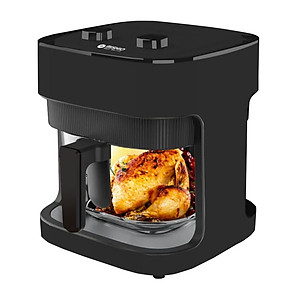 Nồi chiên không dầu thủy tinh Mishio MK373 - Dung tích 7 lít lòng nồi không bong tróc gỉ sét - Hàng chính hãng