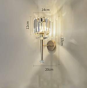 Đèn tường CAVIS pha lê cao cấp trang trí nhà cửa, quán cafe hiện đại - kèm bóng LED chuyên dụng.