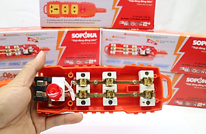 Ổ cắm không dây Sopoka P6000W2 siêu chịu tải có công tắc tổng, lõi sứ chịu nhiệt tốt - Hàng chính hãng
