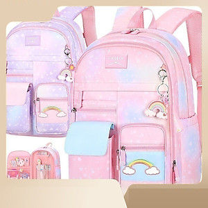 Ba lô học sinh bé gái siêu nhẹ chống nước cao cấp phong cách mới - BEE GEE HS9056G