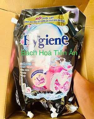 Nước Giặt Xả Đậm Đặt HYGIENE Túi 1800ml Sạch mọi viết bẩn - hương thơm tươi mát cả ngày dài - chính ngạch