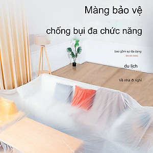 Màng bọc nilon che bụi đa năng KM 4794 keo dính 1 đầu cuộn 4x10m/ 4x20m hàng Nhật