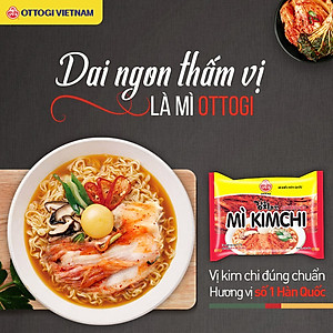 Thùng 20 Gói Mì Ottogi Kim Chi (120g x 20)