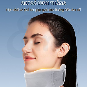 Nẹp cổ mềm chống cổ rùa EMA, đệm đỡ chống mỏi cổ vai gáy, định hình, ngừa thoái hóa đốt sống cổ