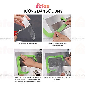 Giá Lưới Lọc Thức Ăn Thừa Mifan - Túi Lọc Rác Bồn Rửa Chén Bát - Khung nhựa ABS chất lượng cao