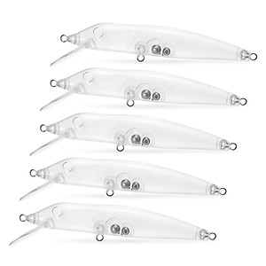 Mua 5pcs Transparent Fishing Lures Blank Hard Body Floating Bait Fishing  Bass Lures Minnow Fishing Lures Artificial Baits