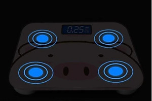 Cân Điện Sức Khoẻ Điện Tử  Hình Chú Heo Xinh Xắn Dành Cho Gia Đình Màn LCD Có Hiển Thị Nhiệt Độ - Chính Hãng MINIIN + Tặng Kèm 1 Thước Dây