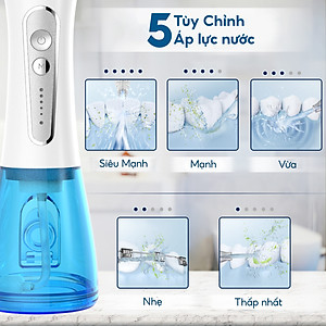 Tăm nước cầm tay h2ofloss hfp11, phiên bản mới nhất với dây sạc usb Type C và tăng cường khả năng chống nước