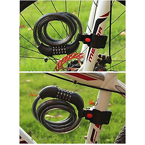 Khóa Xe Đạp, Xe Máy 5 Số, Siêu Bền, Khó Cắt  Có Thể Thay Đổi Mặt Khẩu Theo Ý Muốn- Hàng Chính Hãng