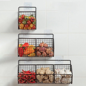 Kệ Lưới Đựng Gia Vị Dán Tường,Kệ Nhà Bếp, Đựng Hành Tỏi, Đồ Nhà Tắm... Tặng Kèm Miếng Dán Siêu Chắc Chắn - HÀNG CHÍNH HÃNG MINIIN