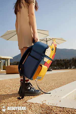 Balo Trẻ em từ 5 tuổi Beddybear Cute Bag 2.0 Phù hợp cho bé trai gái học Mẫu giáo chuẩn bị vào lớp 1 .Thiết kế chống gù, Chất liệu da PU hạn chế thấm nước