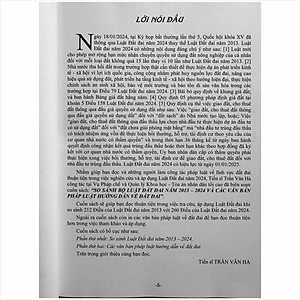 Sách So Sánh Luật Đất Đai Năm 2013 - 2024 và Các Văn Bản Pháp Luật Hướng Dẫn về Đất Đai (V2449A)