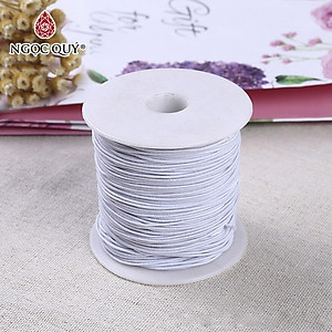 Cuộn dây vải thun đan vòng đường kính dây 1mm, dài 100m - Ngọc Quý Gemsontes
