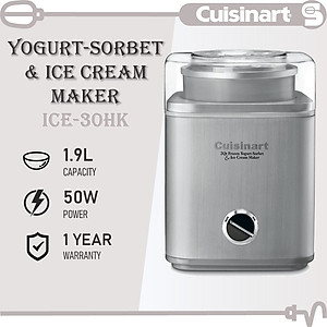 Máy làm kem Cuisinart ICE-30BCHK Hàng Chính Hãng
