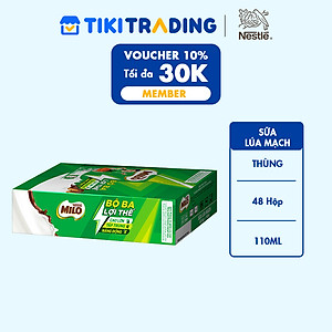 Thùng 48 hộp sữa lúa mạch MILO 110ml (48x110ml)