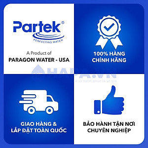 Bộ Tiền Xử Lý Nước PARTEK P4540-PT-(S/K) Loại Bỏ Cặn Đá Vôi, Cặn Canxi, Phèn Sắt, Kim Loại Nặng... - Hàng Chính Hãng