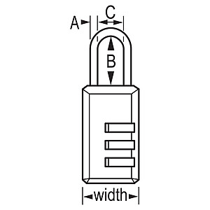Khóa Vali Số Master 646 EURT - Bộ 2 Ổ