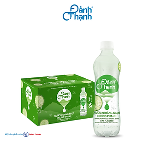 Thùng 24 chai Nước Khoáng Thiên Nhiên Có Ga Đảnh Thạnh Khoáng Chanh 430ml