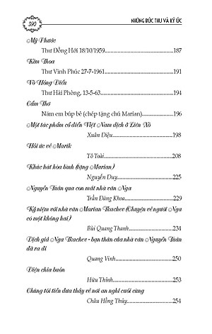 Những Bức Thư Và Ký Ức (Phần 2 của Người Bạn Tài Hoa Và Chí Tình) - Tác giả Marian Tkachev; Thúy Toàn, Phạm Vĩnh Cư dịch