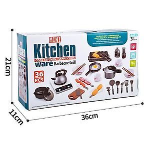Bộ đồ chơi mô hình nấu ăn 36 món cho bé 
