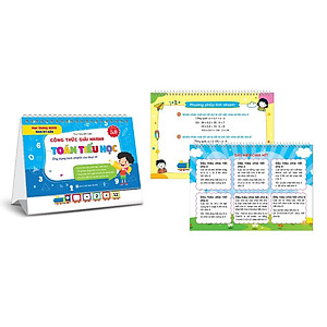  Bộ Lịch Công Thức Toán Học Sổ Tay Tổng Hợp Kiến Thức Dành Cho Học Sinh Tiểu Học