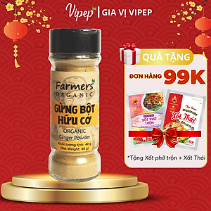 Gừng Bột Farmers' Organic Vipep Hũ Thủy Tinh 40g