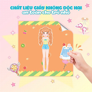 Thời Trang Anime (100+ Stickers Dễ Thương) - Sách Bóc Dán Sticker Thời Trang Cho Bé Gái